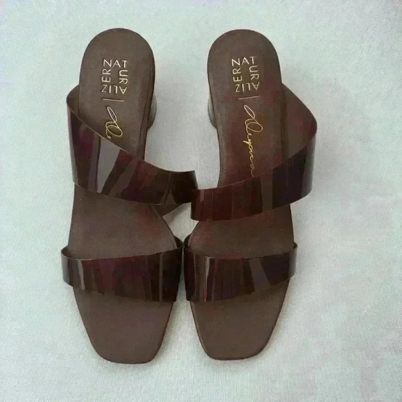 NWT Naturalizer Illuminate Heel Sandal Summer Shoe Shade 1 Deep Size 9 - Picture 3 of 8